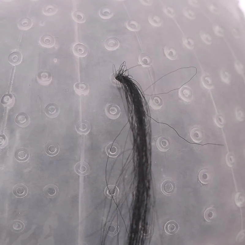 Silicone Hair Highlights Cap With Needle Reusable Hair Coloring Cap Dye Hat