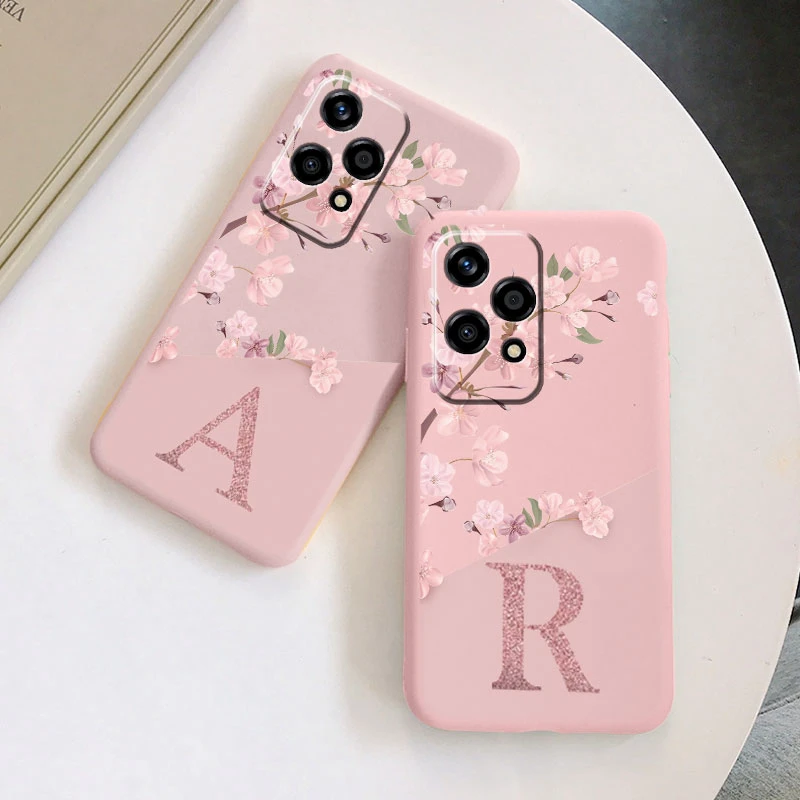 Cute Flowers and Letters Shockproof Soft Silicone Protector Case