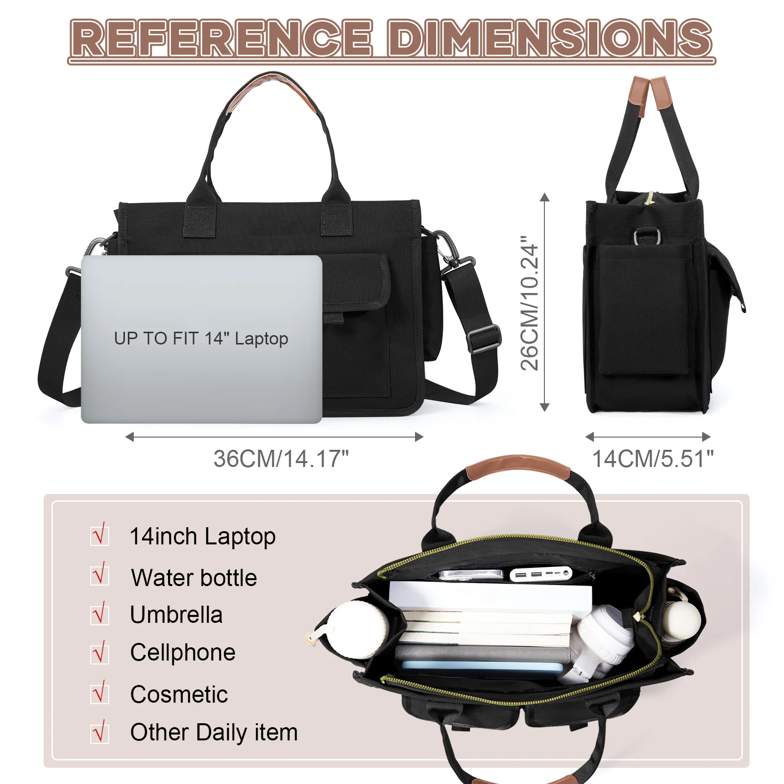 Vintage Messenger Bag Women's Fashion Single Shoulder Crossbody Bag, business commute Laptop Bag, ldeal Gift for Women Teachers