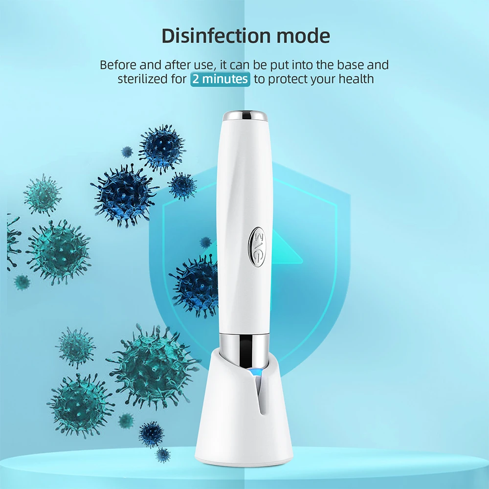 Eye Massager Eyes And Lip Massage Stick 45℃ Heated Hot Compress Vibration Lighten Dark Circle Anti-wrinkle Eye Bags Remover