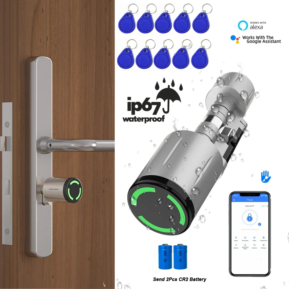 TTLock Smart Lock Cylinder Euro Electronic Door Lock IP67