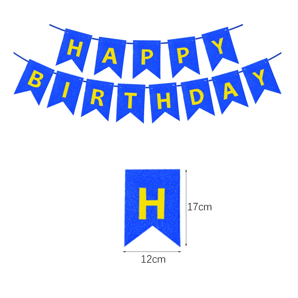 Happy Birthday Banner Gold Silver Birthday Hanging Flags Pennant Banner  Birthday Party Decoration Supplies 1St Birthday Boy Girl - AliExpress, image size:1000x1000
