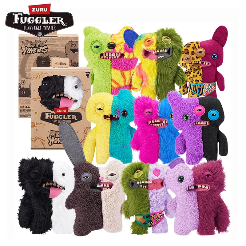 Fuggler Misfit Monsters Soft Plush Doll Teeth Monster Two Tone