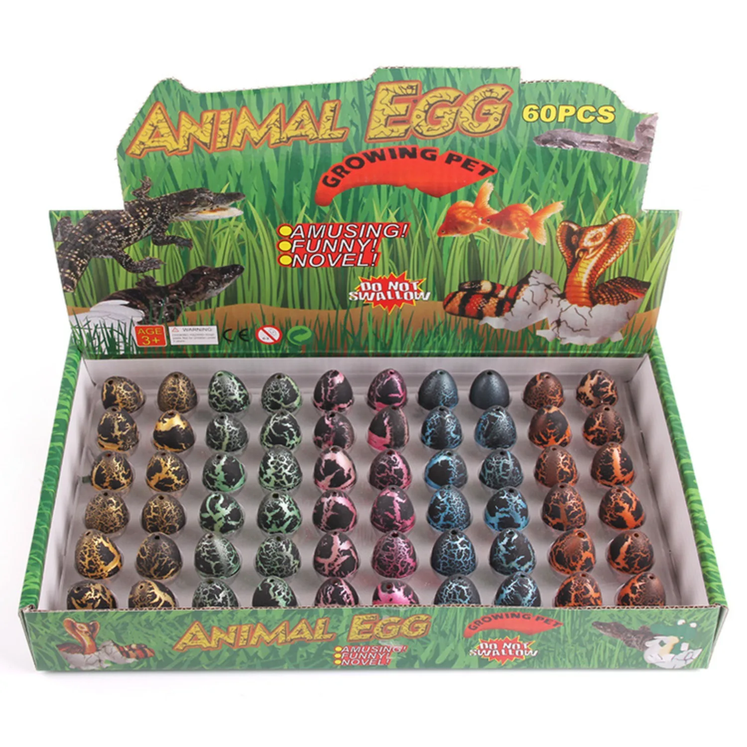 

60 шт./коробка, игрушечные Яйца динозавра