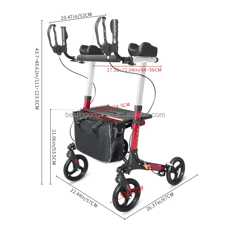 multifunctional handicap forearm walkers rollator for patienten old people 3