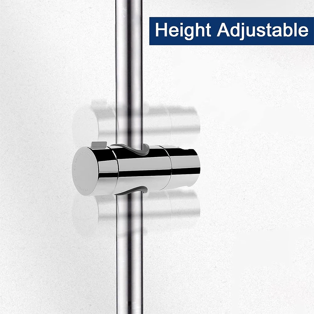 Description Picture 5 of itemBathroom Accessories Universal 18~25mm ABS Plastic Shower Slide Rail Bar Holder Adjustable Clamp Holder Bracket Replacement