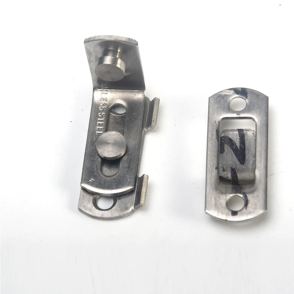 Description Picture 5 of itemHotel Stainless Steel Hasp Anti-theft Sliding Safety Door Lock Household Cabinet Fitting Security Tools Hardware 90 Degree Latch