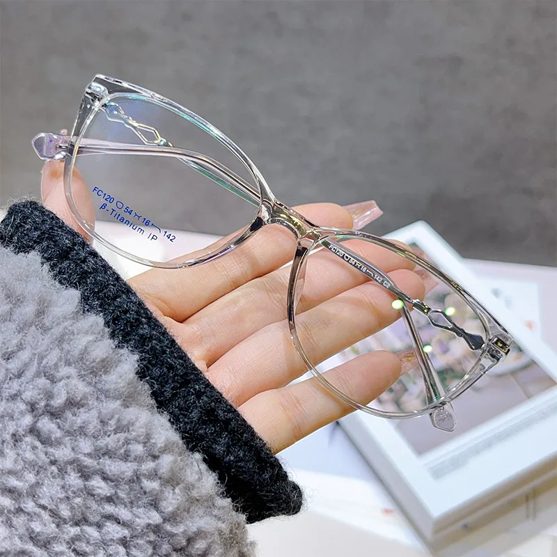 YIMARUILI TR90 Alloy Eyewear Cat Eye Myopia Glasses Retro Optical Prescription Eyeglasses Frame Women F120X eyewear frames women glasses fashion eyeglasses eyeglasses frames