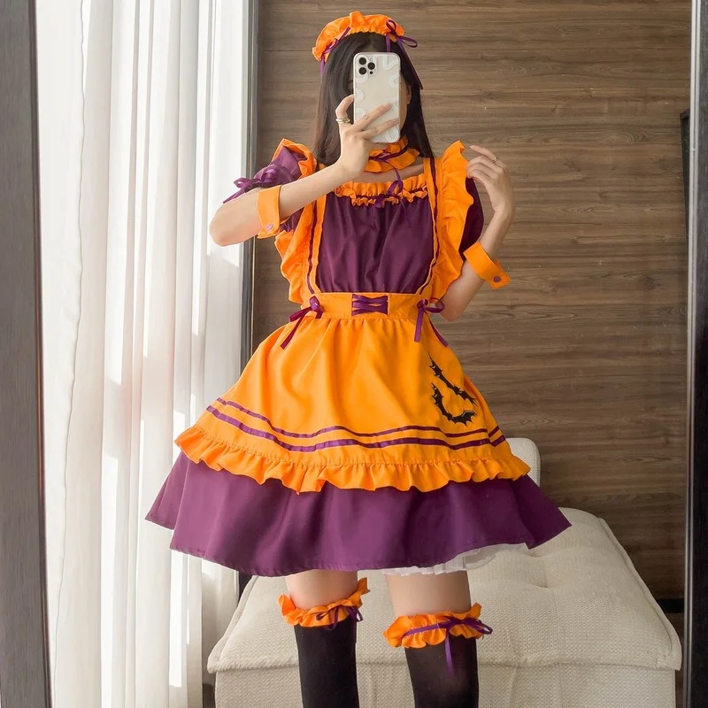 Abito da cameriera taglie forti costumi Cosplay di Halloween