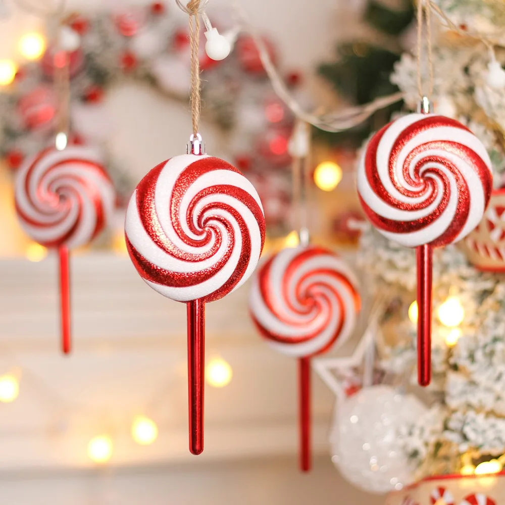 Giant Red & White Glitter Candy Cane or Sweet Christmas Tree