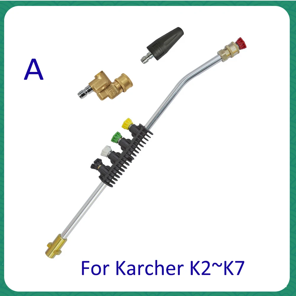 Car Washer Metal Jet Lance Nozzle Water Spray Lance Spear Quick Jet Tips Rotating Turbo Nozzle for Karcher K High Presure Washer pressure washer nozzle,water gun nozzle