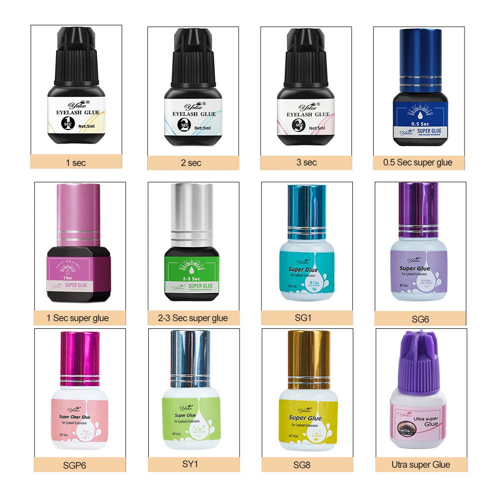 Private Label Logo Glue Eyelash Extensions Lash Shampoo Eyelash Remover Bond and Seal Lash Glue Primer Extra Strong Glue 4