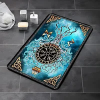Nordic Vikings Tree of Life Things for the Home Accsessories Hallway Carpet Bedroom Mats Floor Mat Room Decoration Items Custom 2