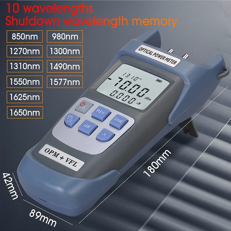 AUA-G510/710B Optical Power Meter Red Light Source Integrated Machine 10/30/50mw