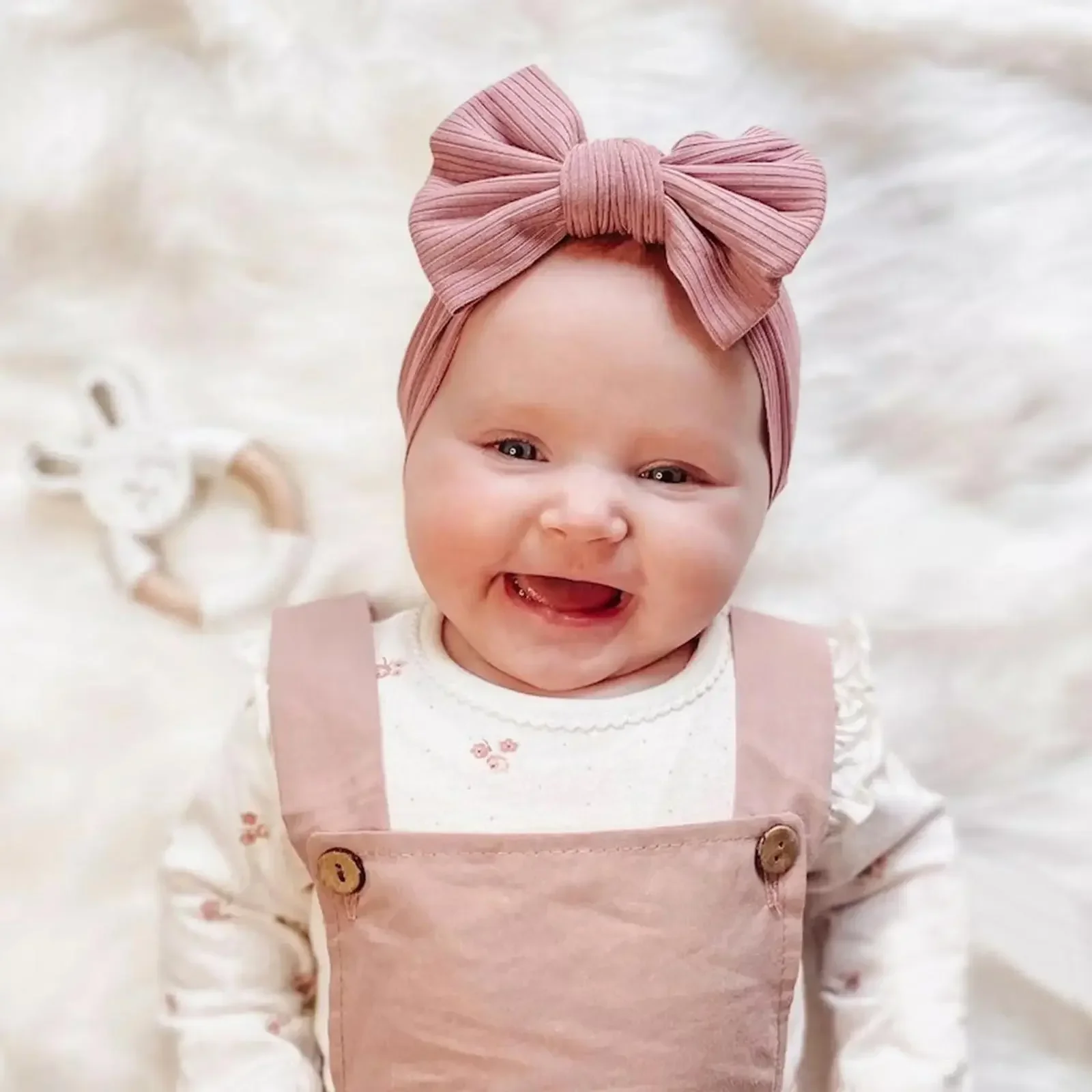 Candy Color Knit Baby Headbands Rib Bow Elastic Soft Newborn Headbands for Baby Girl Children Turban Infant Kids Accessories hair accessories hair bands hair headband accessories baby headband set