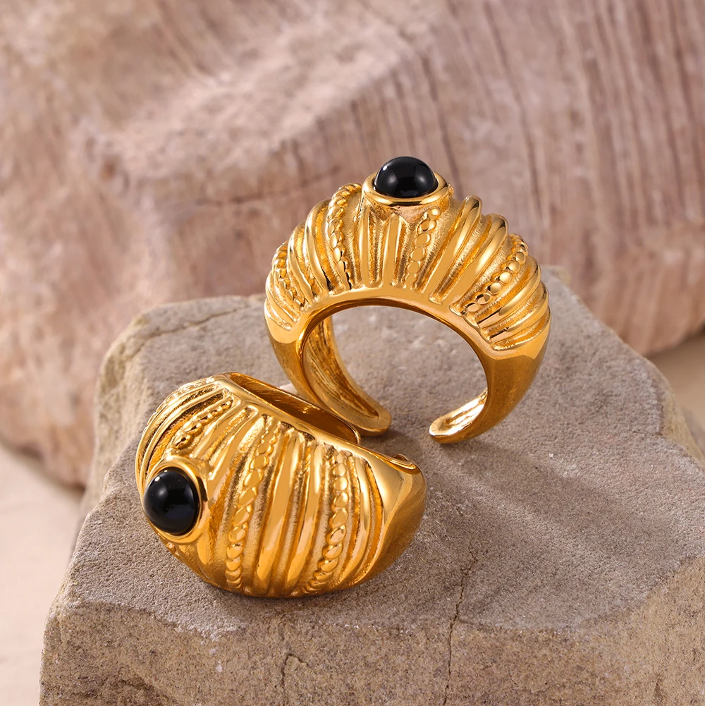 Glamour Edelstahl Ringe Für Frauen Trendy Neue frauen Ring Luxus Schmuck Frau Hochzeit Geschenk – Detail 8