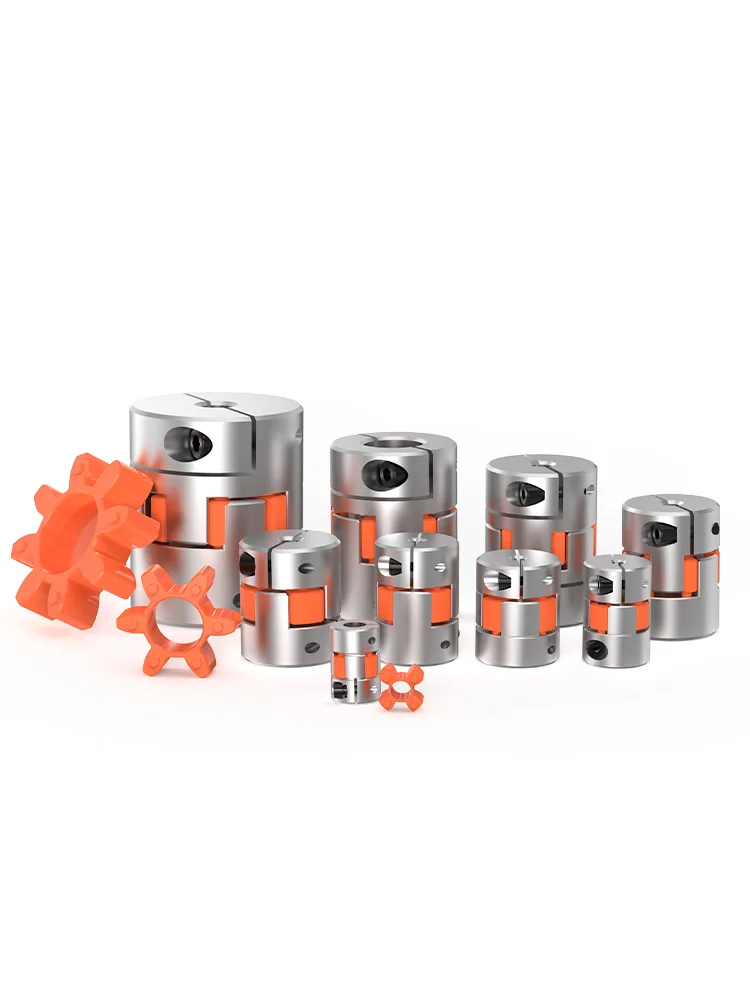 Flexible Coupling Shaft Coupler Shaft Connector GTRIC Aluminium Plum Flexible Coupler 2 Jaws D20L25 Spider Elastic Motor Coupling Shaft CNC Motor Encode 4/5/6/6.35/7/8/10 mm