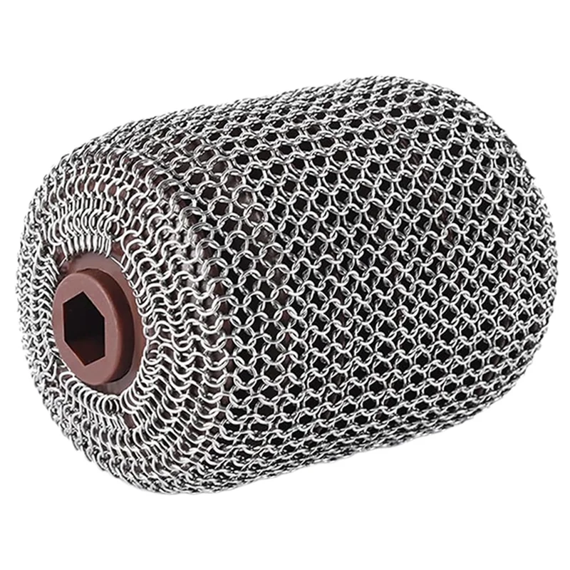 A52Q-For 350 RPM Cordless Electric Grill Cleaner Stainless Steel Roller Brush Head Safe Cleaning Brush