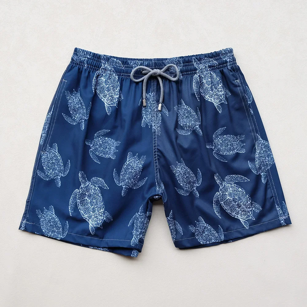 High Quality Turtle Swimming Shorts Men's Beach Shorts Swim Trunks With Triangular Inner Stretch Quick Drying Bermuda Boardshort