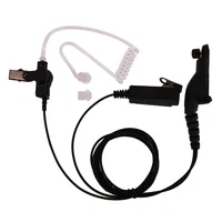 Acoustic Radiation Protection Anti-Radiation Headphones Air Tube Handsfree Earphone with Microphone Volume Control Ear Hook 1