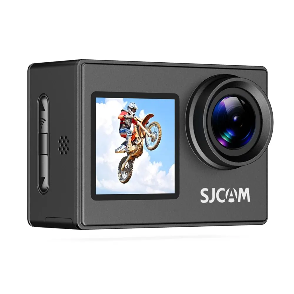 SJCAM SJ4000 dvojí obrazovka 4K akce kamera 30M vodotěsný anti-shake HD sportovní video akce fotoaparátů motocykl bicykl helma