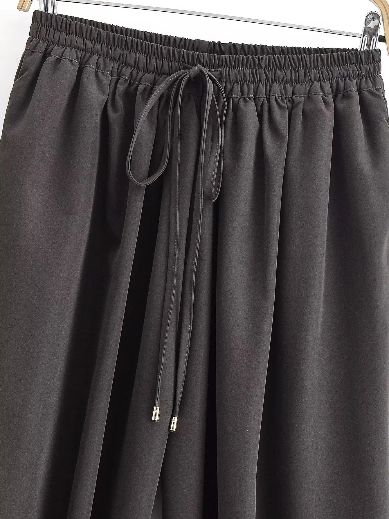 Women Spring Autumn Bow Tied Lantern Pants Female Fashion Solid Elastic Waist Lace-Up Pants Lady Hight Street Leisure Pants