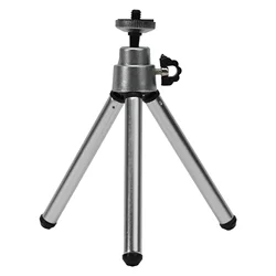Compact and Durable Portable Mini Tripod for Versatile Device Support (Silver gray)