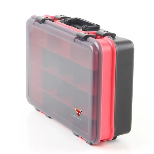 Fishing Tackle Suitcase, Plastic 2 layers Tools Carrying Case