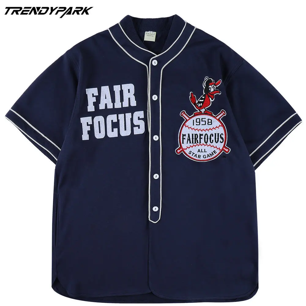 Рубашка мужская оверсайз с коротким рукавом хлопок Винтажная футболка для