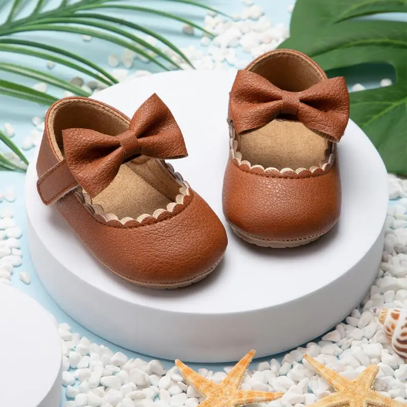 Baby Shoes Soft Sole Shoes Infant Princess Bow Garden