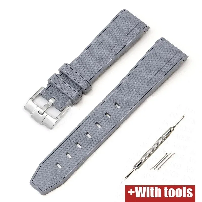 Waterproof Silicone Watch Strap with Stainless Steel Buckle - Soft & Durable Watch Band