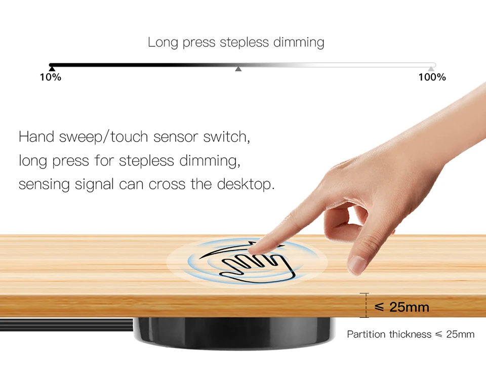 Wood Panel Touch Light Switch Image 4