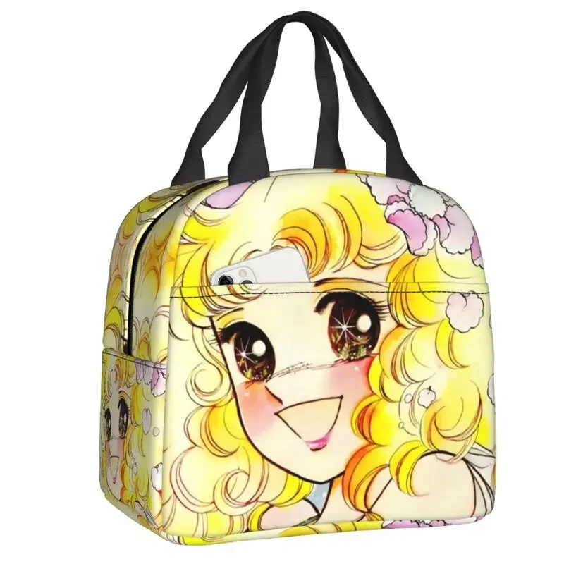 

Anime Candy Insulated Lunch Bag for Work School Cute Resuable Cooler Thermal Bento Box Women Kids Food Container Tote Bags