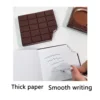 Chocolate Memo Pad Portable 80 Sheets Bitten Bistuits Note Book Paper Notepad Office School F7479 6