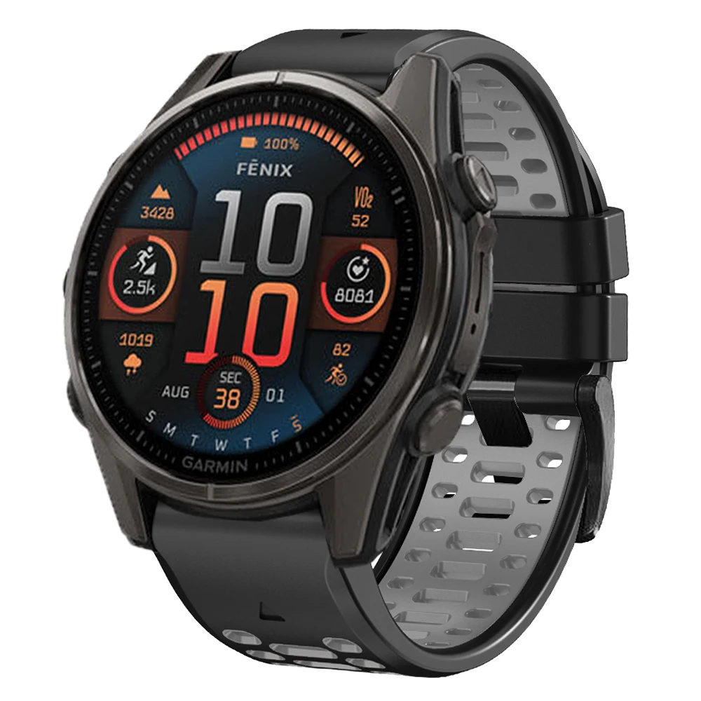 Premium Silicone Band Accessory for Smartwatches - 22mm/26mm Strap