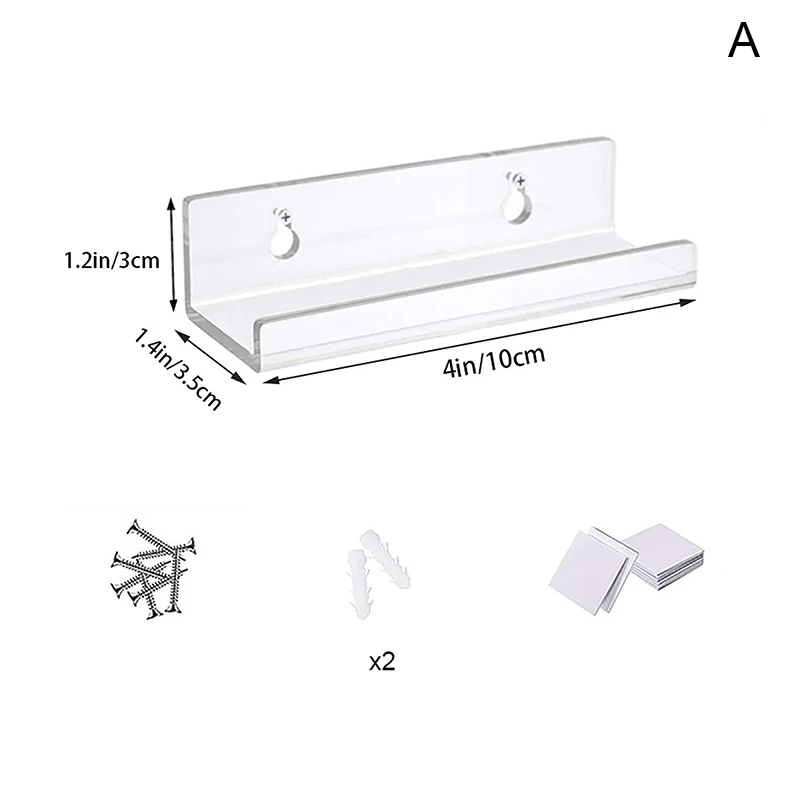 1 takım temizle vinil kayıt raf duvar montaj tutucu duvar akrilik albüm kayıt tutucu ekran günlük LP ev dekorasyon için