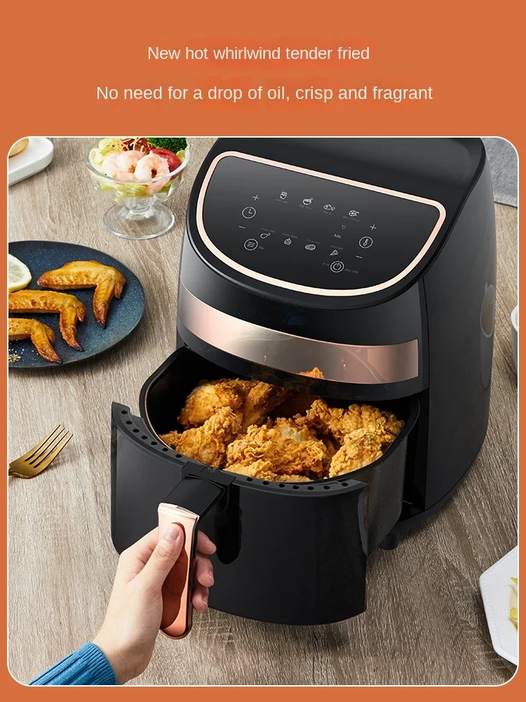 Deerma Oil-free air fryer Household appliances Intelligent large capacity automatic multi-function chip machine Touch screen