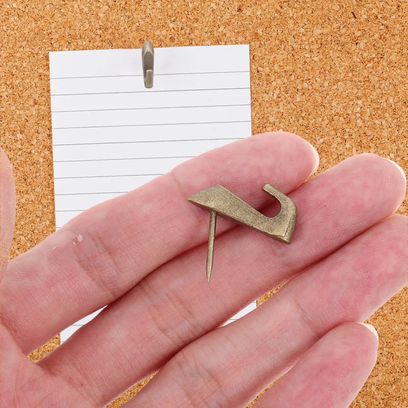 20개 장 헤더핀 금속 고리 코르크보드 게시판 지도 마커 사진 벽 예술 공예 학습 사무실 정리용