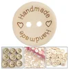 100Pcs Wooden Buttons Clothing Decoration Wedding Decor Handmade Letter Love DIY Crafts Sewing Accessories - Image 6