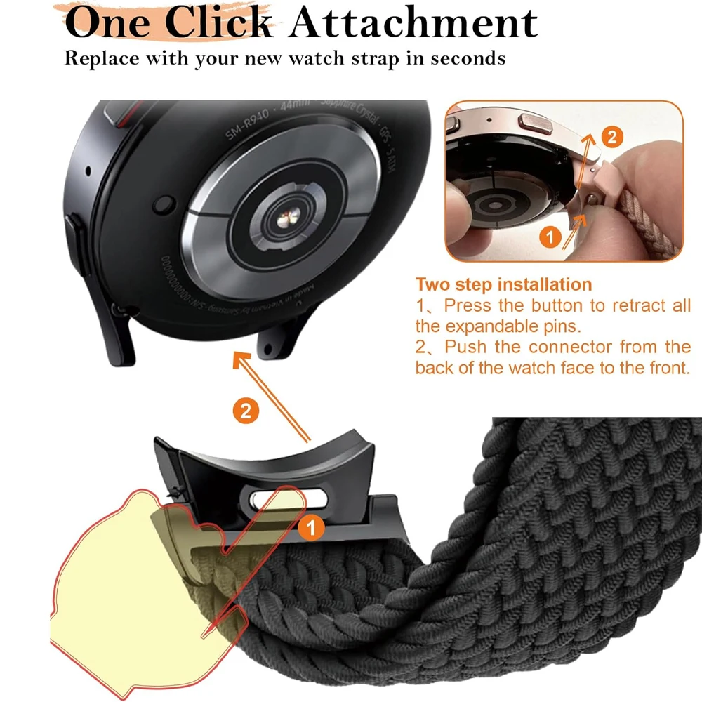 Parachute Braided Bracelet Strap
