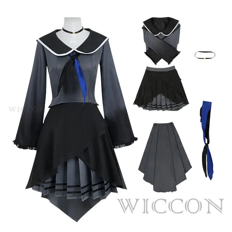 

Project Sekai Colorful Stage Feat Asahina Mafuyu Cosplay Costume OWN Girl Sailor JK Uniform Stage Full Costume Wig Girls Party