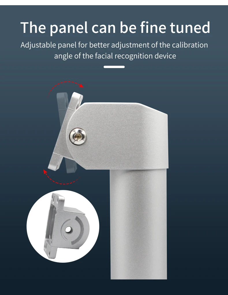 AI0702/AI0703 Aluminum Alloy Universal Holder Base Bracket for Face Recognition