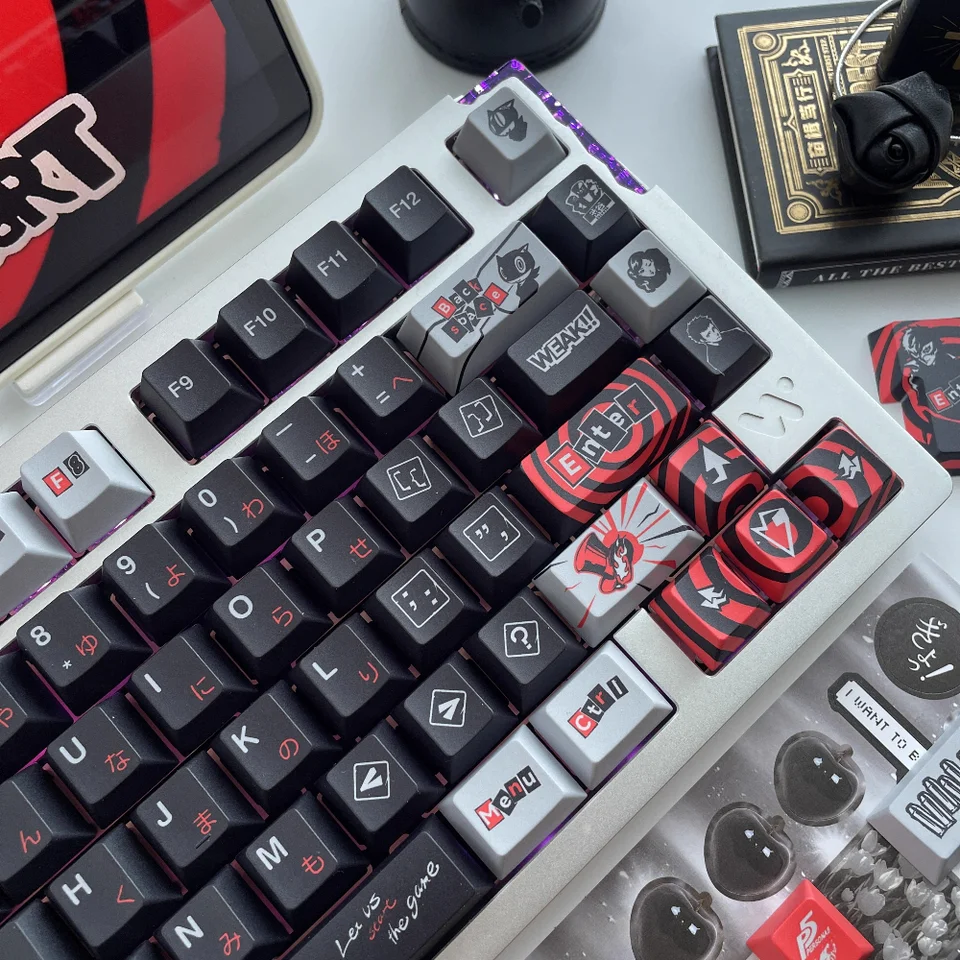 ペルソナ 5 テーマキーキャップセット 142 キー PBT カスタムアニメ