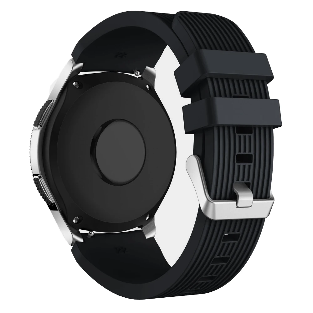 Premium 22mm Soft Silicone Watch Strap - Comfortable and Versatile Band