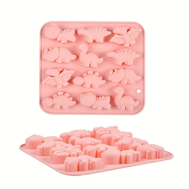 3D Dinosaur Silicone Mold, Cake Moldscute Animal Icing Molds For Kids, Adults Diy Baking Decoration, Easy To Use And Durable