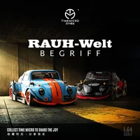 Time Micro & Moreart 1:64 RWB Retro Vintage Car Diecast Alloy Car Model Metal Chassis Acrylic Display Collection Ornaments Gift 1