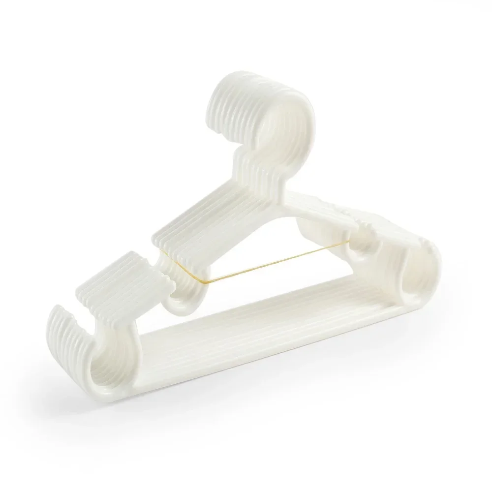 10Pcs/Set Portable Children Clothes Hanger Toddler Baby Coat Plastic Hangers Hook Household for Kids Clothing Organizer 27x14cm Clothes Hanger