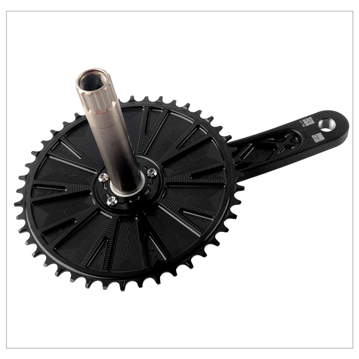 WUZEI 4,2 mm versetztes Rennrad-Kettenblatt, schmales breites AERO-Kettenrad 40T-58T für SRAM 3-Bolzen-Direktmontage-Kurbel 8 9 10 11 12S – Detail 20