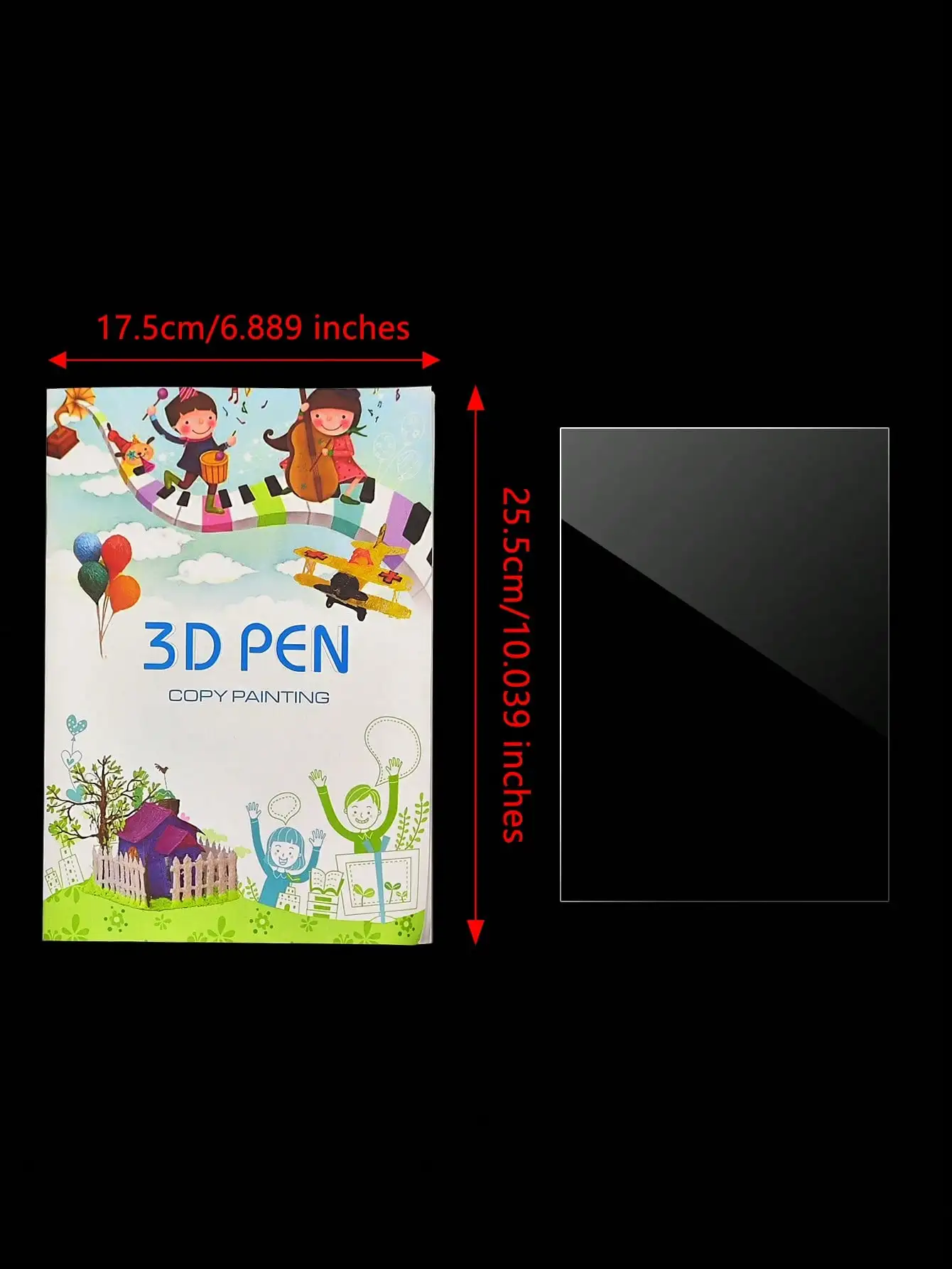 3d Printing Pen Made For 3D Pen Drawing Book Reusable Colorful 40 Patterns Thick Paper Clear Plate Painting Template For 3D Pen Kid Gifts