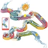 Baby Bath Toys Water Slide Track with Suction Cup Ducks DIY Marble Race Run Assembling Bathroom Bathtub Kids Toy Children Gifts 1